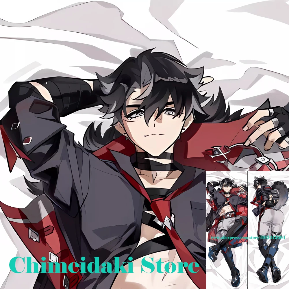 

Anime Decor Pillow Case Genshin Impact Wriothesley Dakimakura Waifu Pillowcase 2-Side Print Hugging Body Cushion Cover Gift