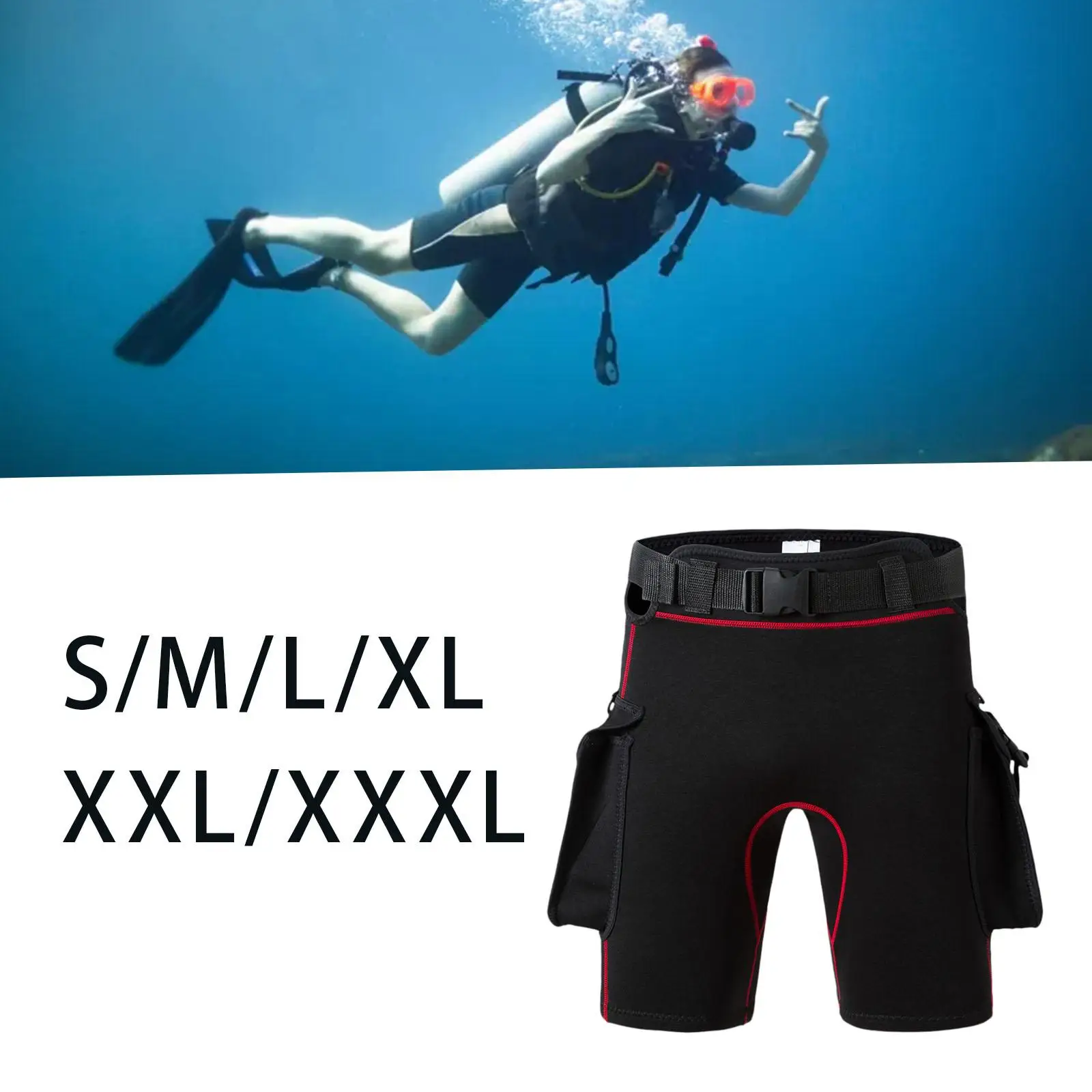 Scuba Diving Shorts Neoprene Wetsuit Shorts Wear Resistant Equipment Wetsuits Pants for Underwater Diving Surfing Swimming Women