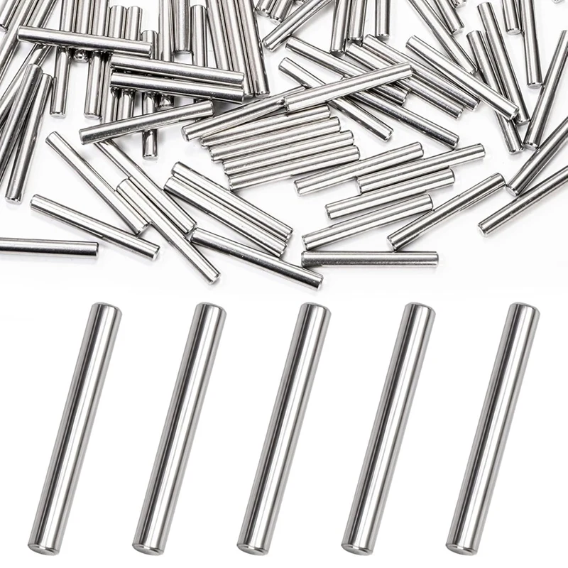 

100Pcs Stainless Steel Dowels, 5Mm X 40Mm Shelf Bracket Dowels For Cabinet Shelves Furniture