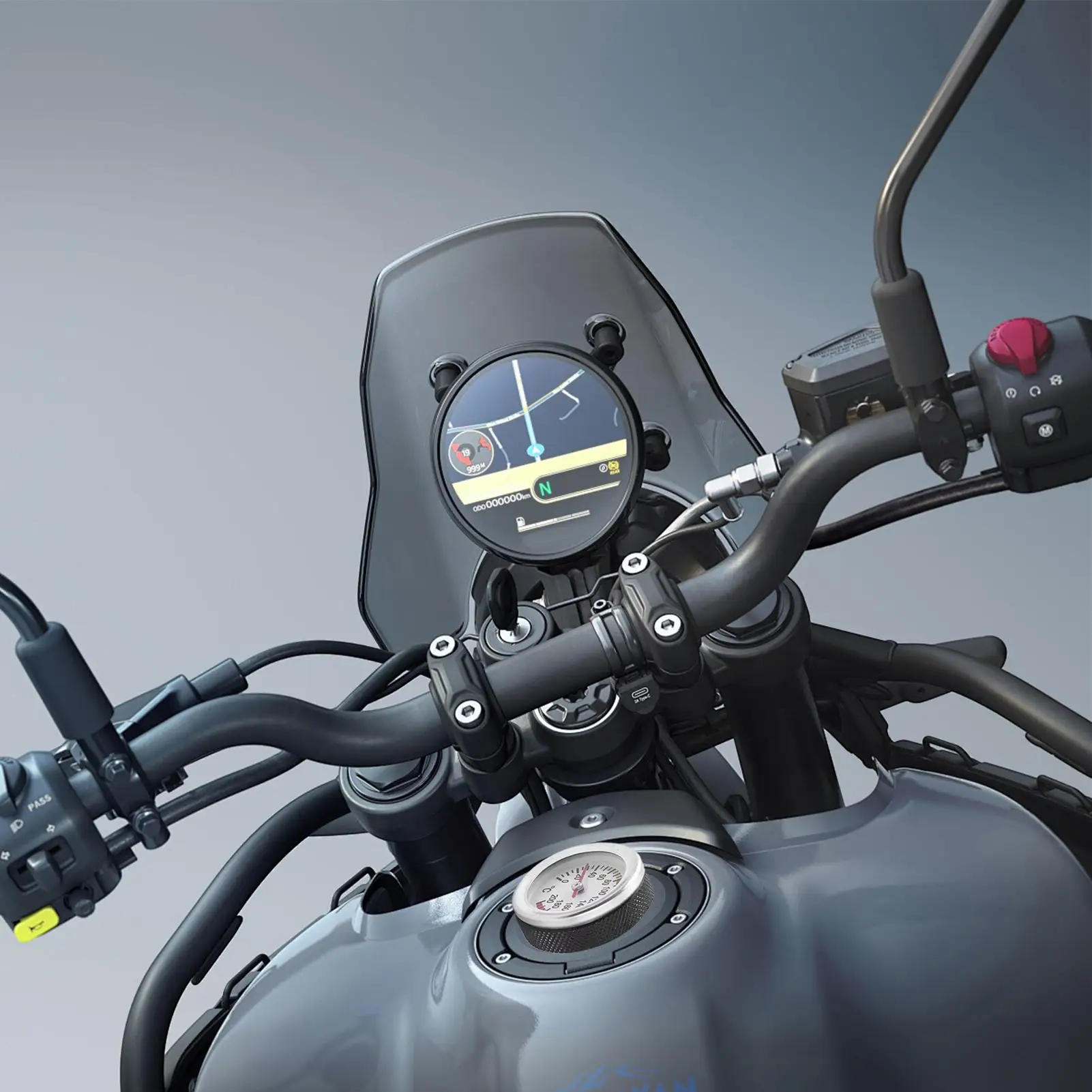 

Для M20 X 2,5 крышка бака мотоцикла цифровой дисплей индикатор 0-200 градусов Цельсия мотоцикл матовая металлическая крышка бака для мотоцикла