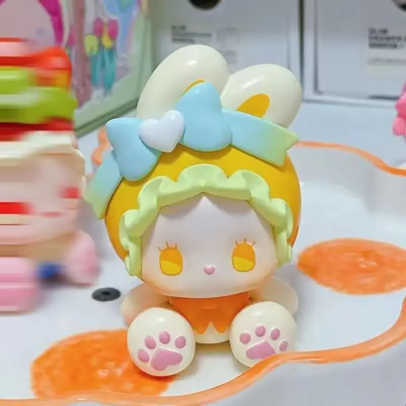 EMMA الأرنب جامع لاول مرة سلسلة صندوق أعمى تخمين حقيبة اللعب الأصلية دمية لطيف أنيمي الشكل الحلي هدية