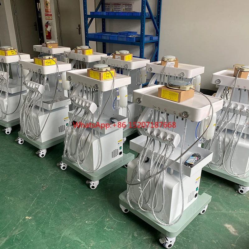 LK-A32A Portable Trolley  Cart Movable Medical  Unit Trolley Carts with Air Compressor Free