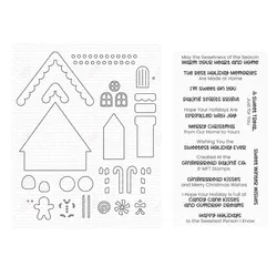 New Gingerbread House Scrapbooking Decorative Stamp Stencils DIY Gift Cards Craft Metal Cutting Dies Handmade Greeting Cards