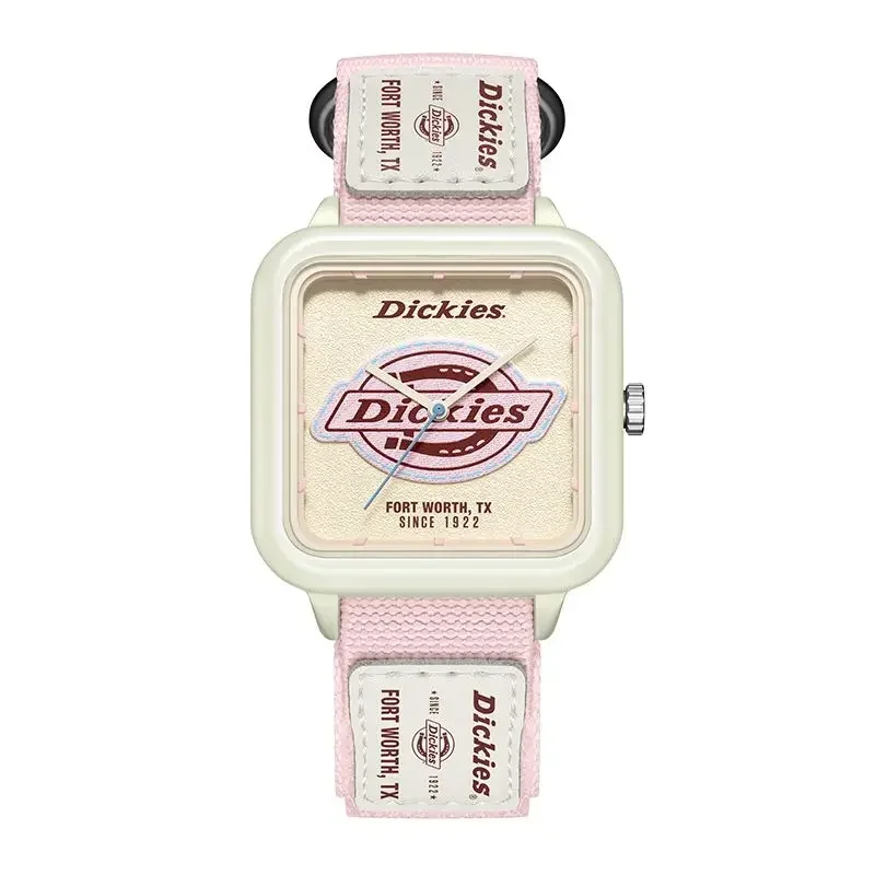 Genuine Dickies Square Watch Nylon Strap Student Sports Quartz CL-607