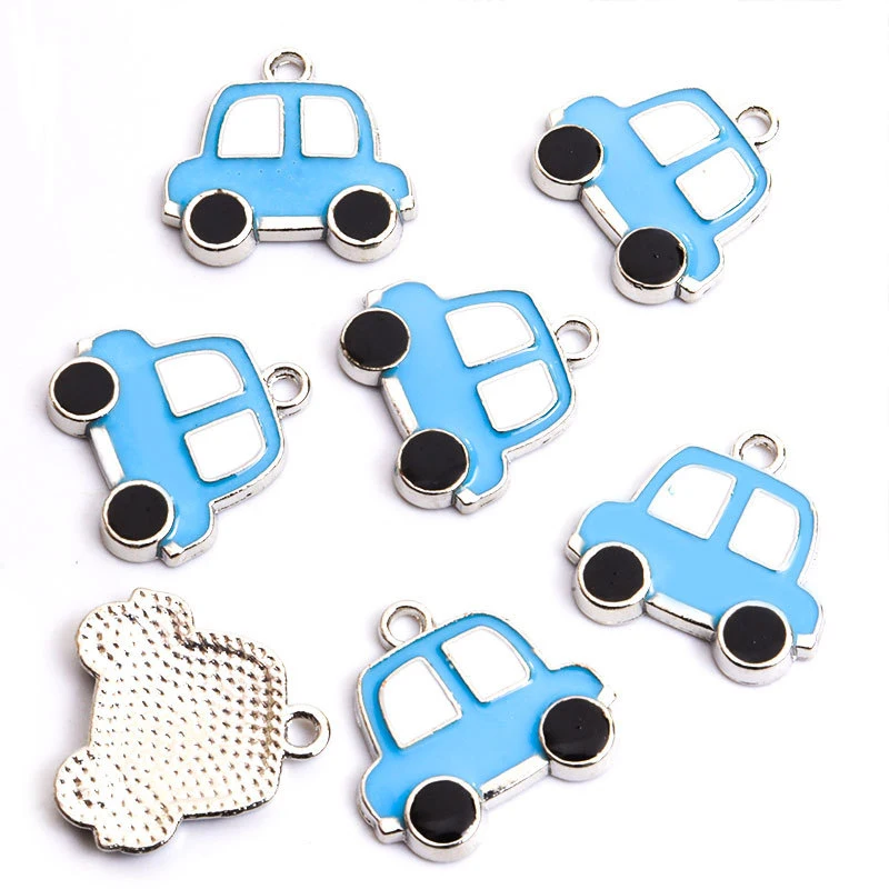 5/7Fun cartoon car alloy oil-drip accessoriesdiyJewelry pendants, accessories, party decoration pendants, gifts Holiday Gift Bra