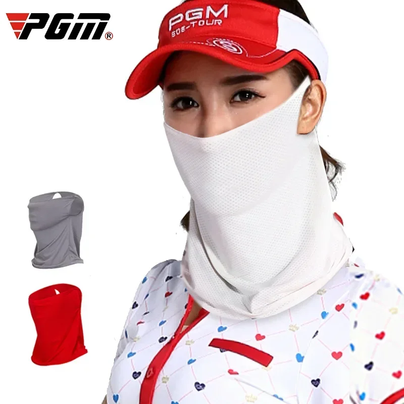 PGM Korea Golf Apparel Sun Protection T Shirt Women'S Sports Playing Ice Silk Mask Bottoming Shirt High Collar Quick-Drying Tops