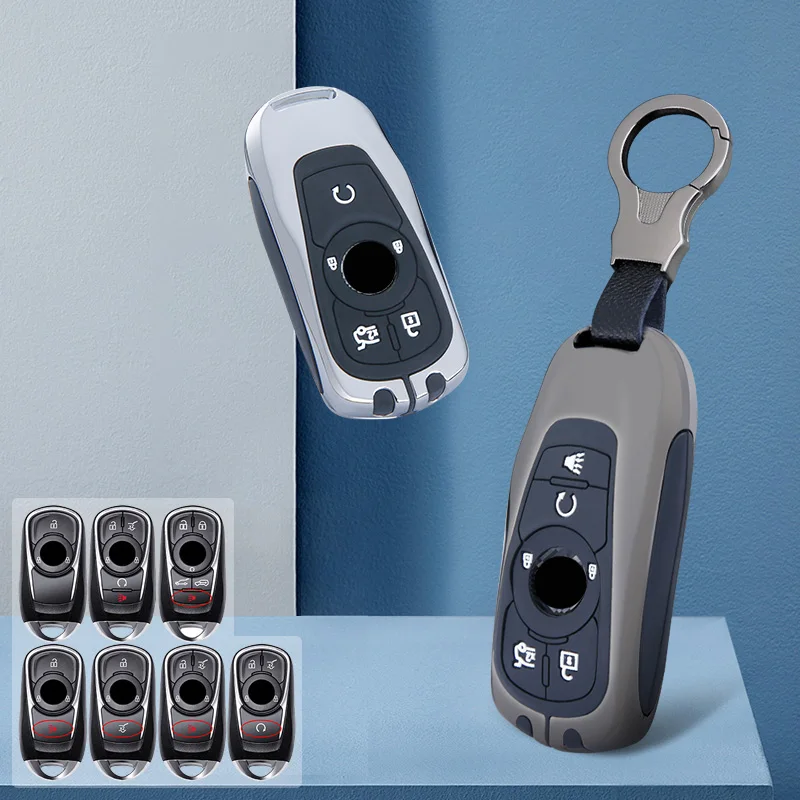 

Zinc Alloy +Silicone Car Key Cover Case Shell for Buick Encore Envision Excelle Lacrosse Regal Verano GX GL6 GS 20T 28T