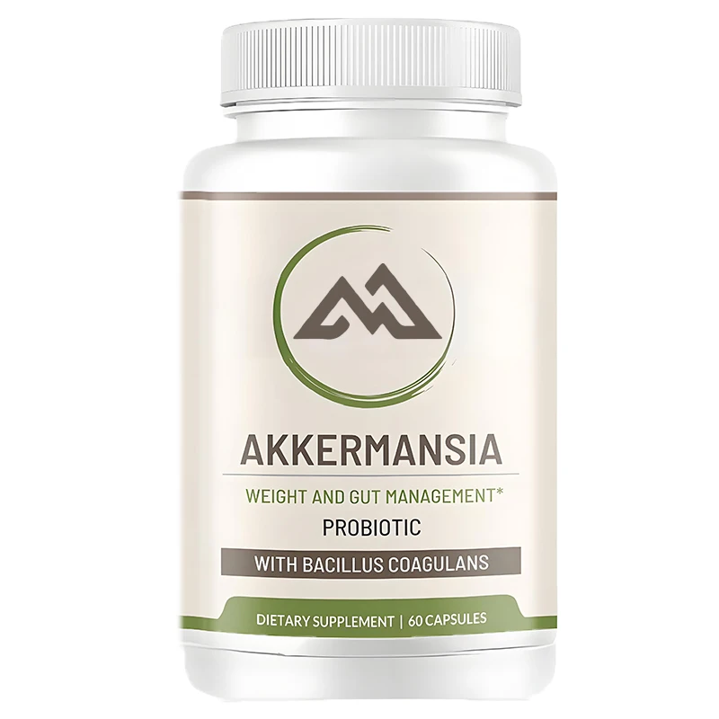 Akkermansia Probiotics Bacillus subtilis Containing Vitamin B2, D3, and Chromium - Weight and Gut Management