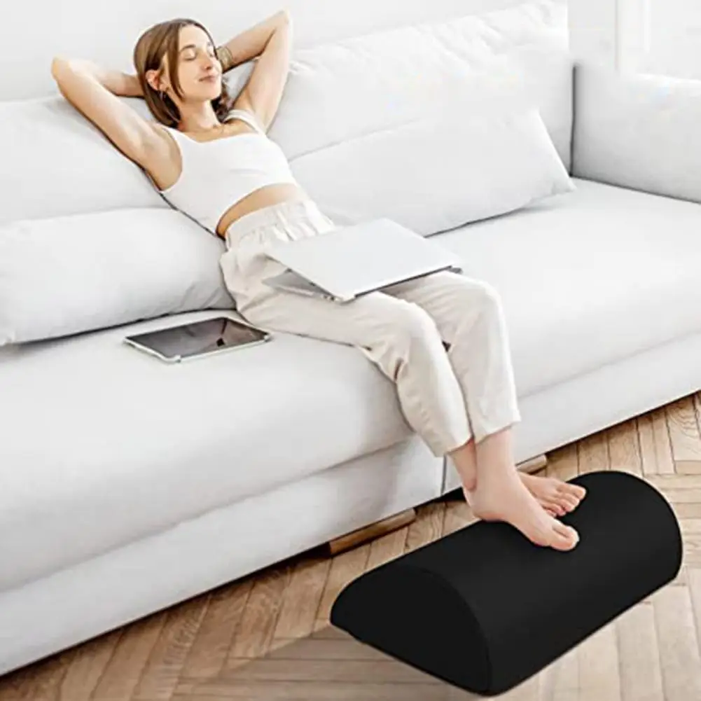 Semicírculo Forma Multifuncional Almofada Footrest, Prático Pé Resto, Uso Doméstico