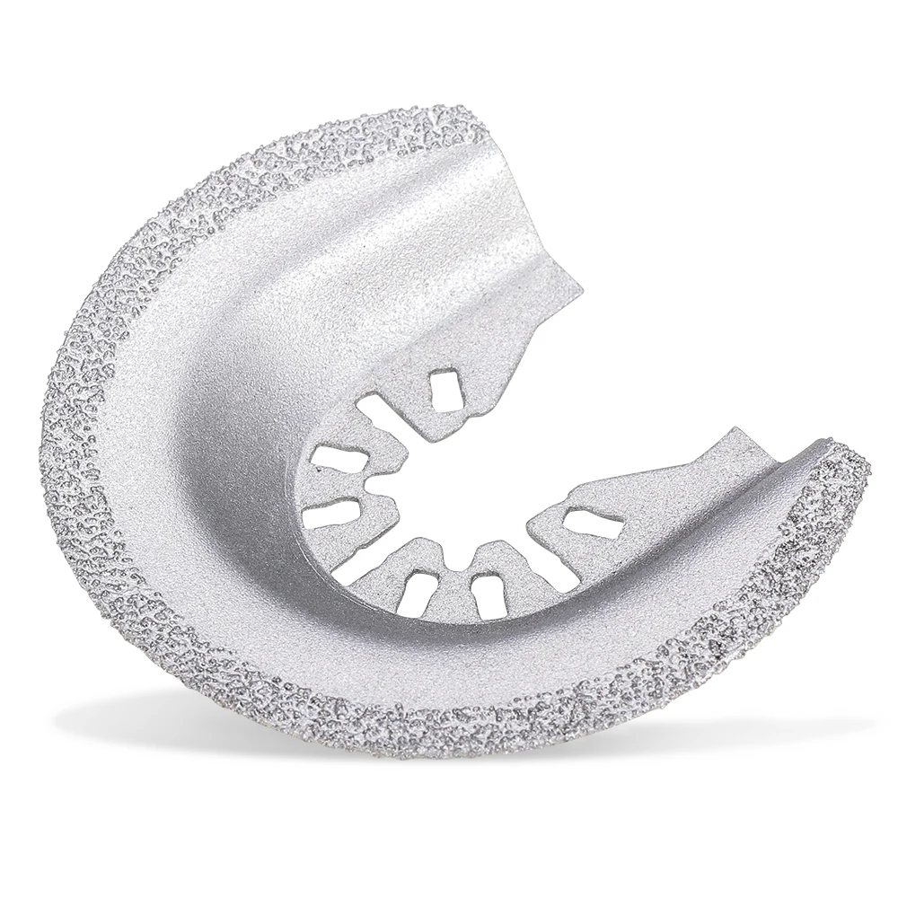XCAN 1pc Diamond Semi Circle Saw Blade Segment Swing Multi-tool Oscillating Blade Mortar Cutting Tools for Grout Removal