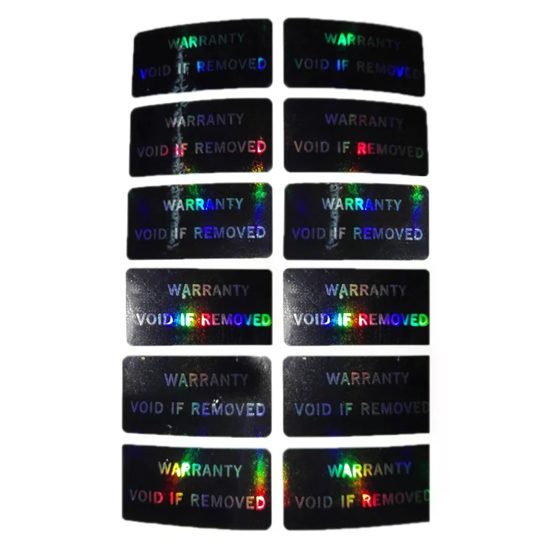 100Pcs Warranty Protection Sticker Security Seal Brittle Paper Tamper Proof Warranty Void Label Stickers Adhesive Label Guanante