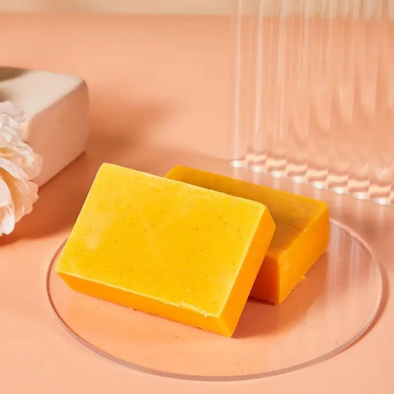 Turmeric Hand Made Soap, Lemon Kojic Acid Soap, Shower and Facial Soap  Deep Cleaning For Face Body Skin Care