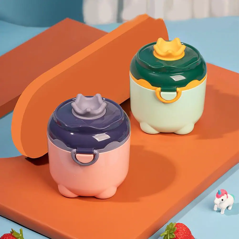 

Baby Formula Dispenser Safe No Peculiar Smell Lovely Design Durable Lightweight Easy Carry Travel Milk Powder Container Scoop