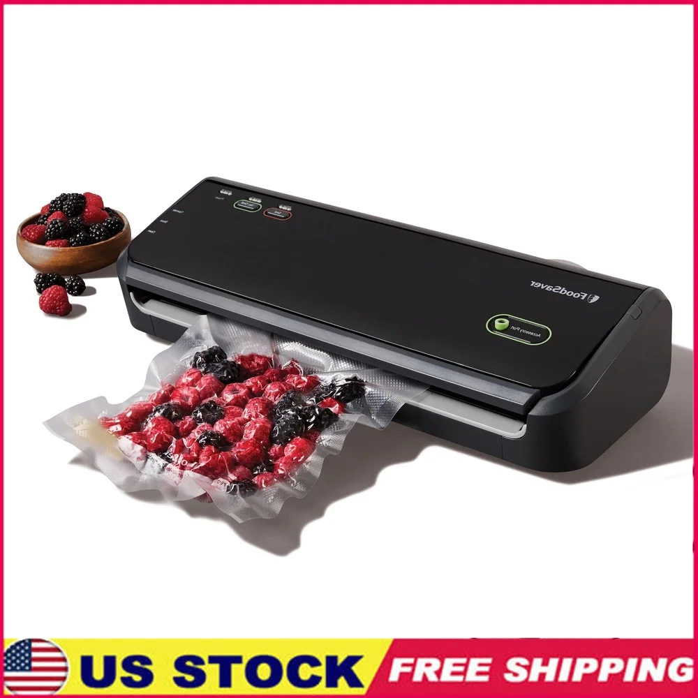 

Handheld Vacuum Sealer System with Accessories and Bags Keeps Food Fresh Longer Prevents Freezer Burn Easy Operation Innovative