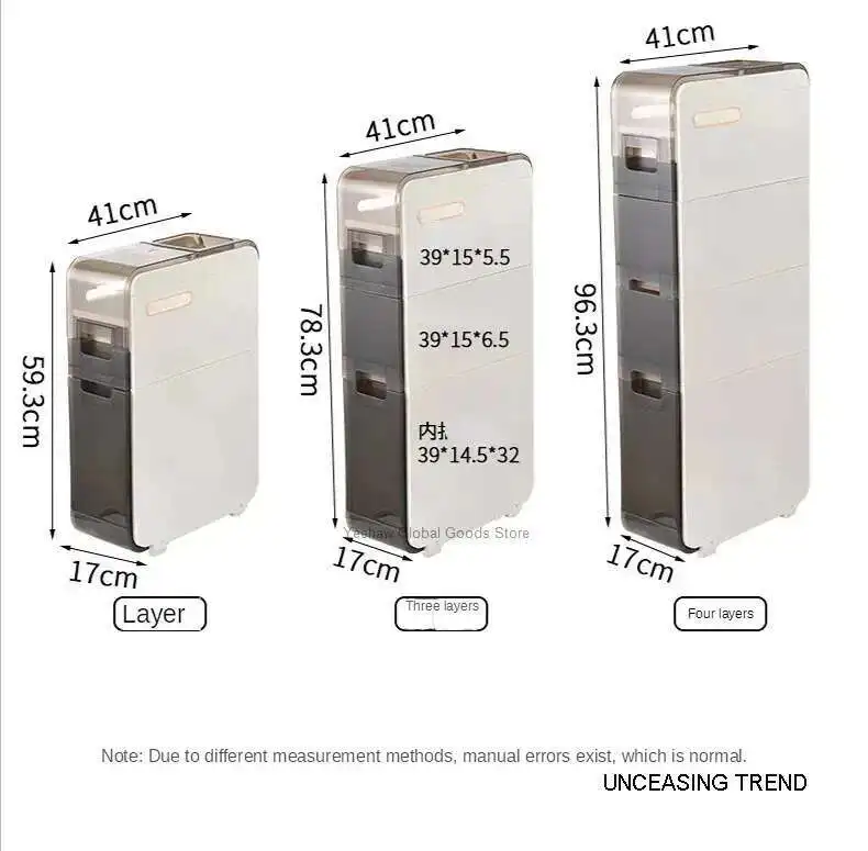 

Storage Cabinet Bathroom Gap Rack Bathroom Locker Drawer Locker Ultra-narrow Kitchen Cabinet Shelves Kitchen Storage