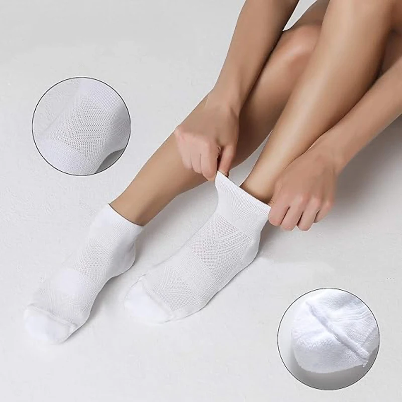 6 ペア男性ランニングスポーツソックス快適な吸汗通気性クッション衝撃吸収バスケットボールスポーツカジュアルソックス