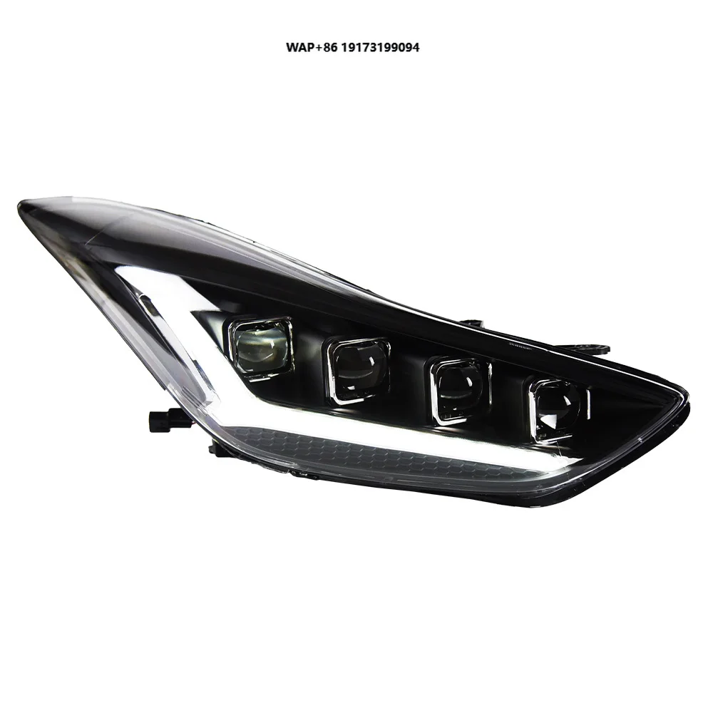 

Car Lights for Elantra 2012-2016 LED Auto Headlights Assembly Century Version Projector 4 Lens Frontlight Accessories Upgrade
