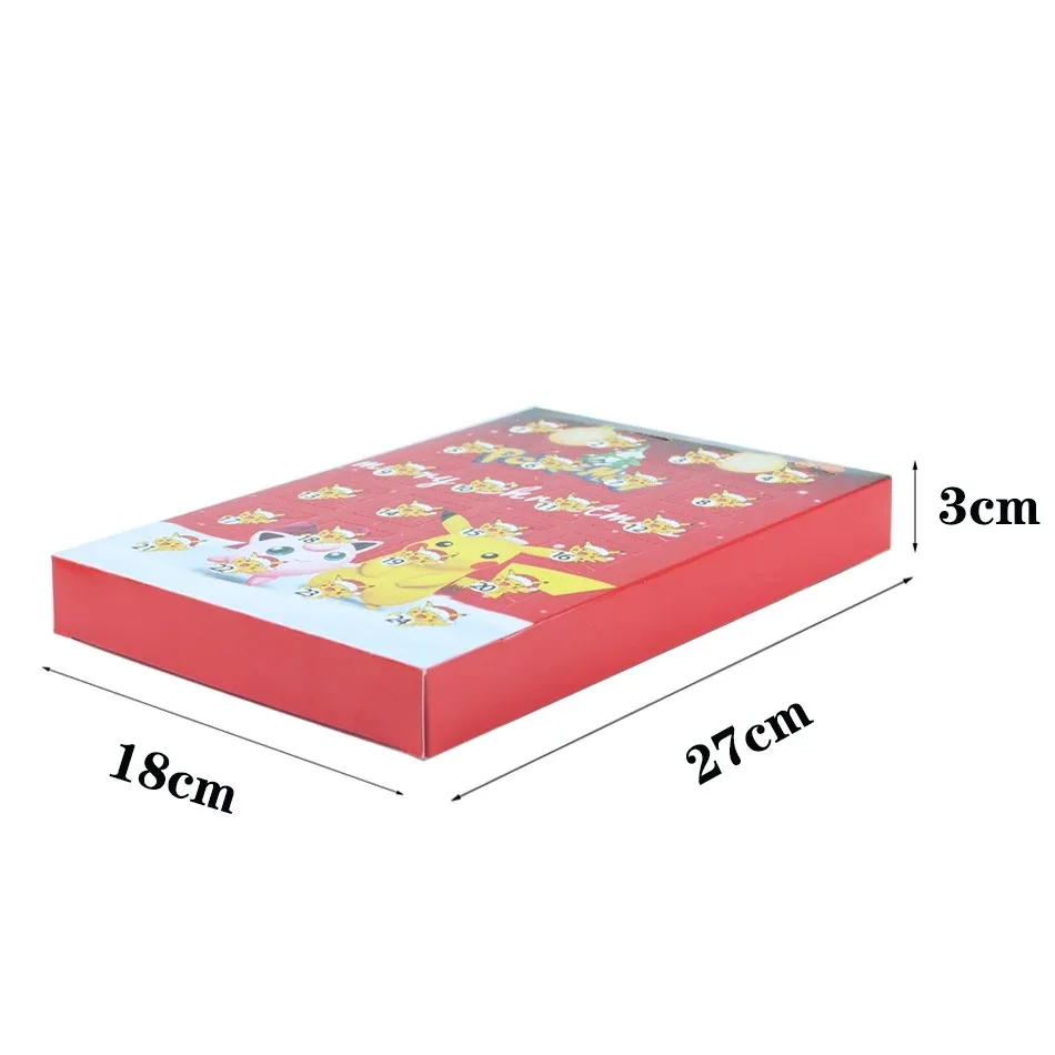 Venda quente 24 pçs conjunto pokemon figura halloween natal calendário do advento presente kawaii pikachu anime figura ação pvc modelo brinquedo do miúdo