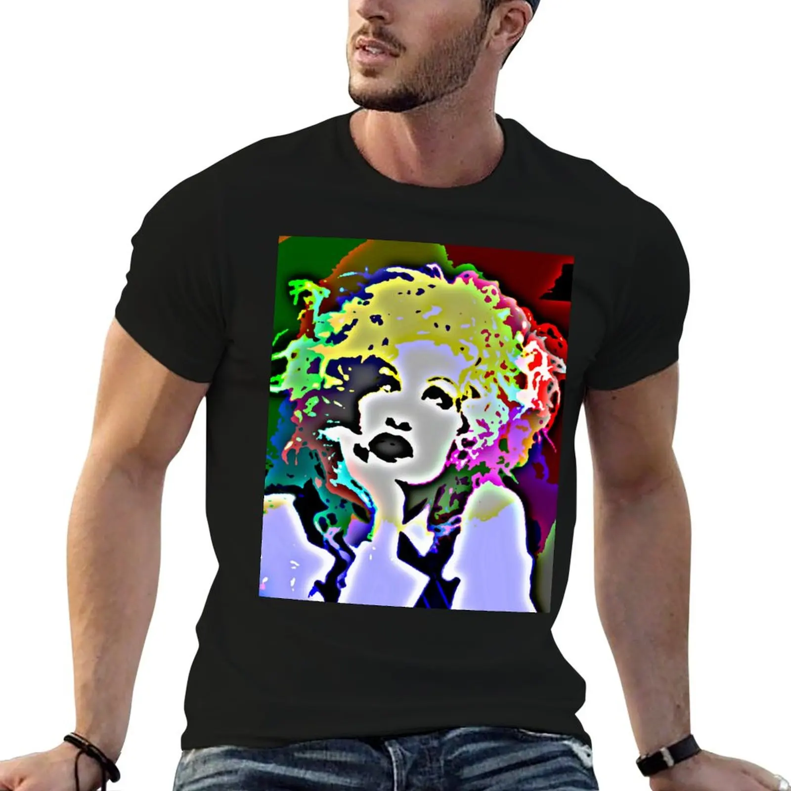 Cyndi Lauper popart T-Shirt essential t shirt plus size tops street wear blacks mens tall t shirts