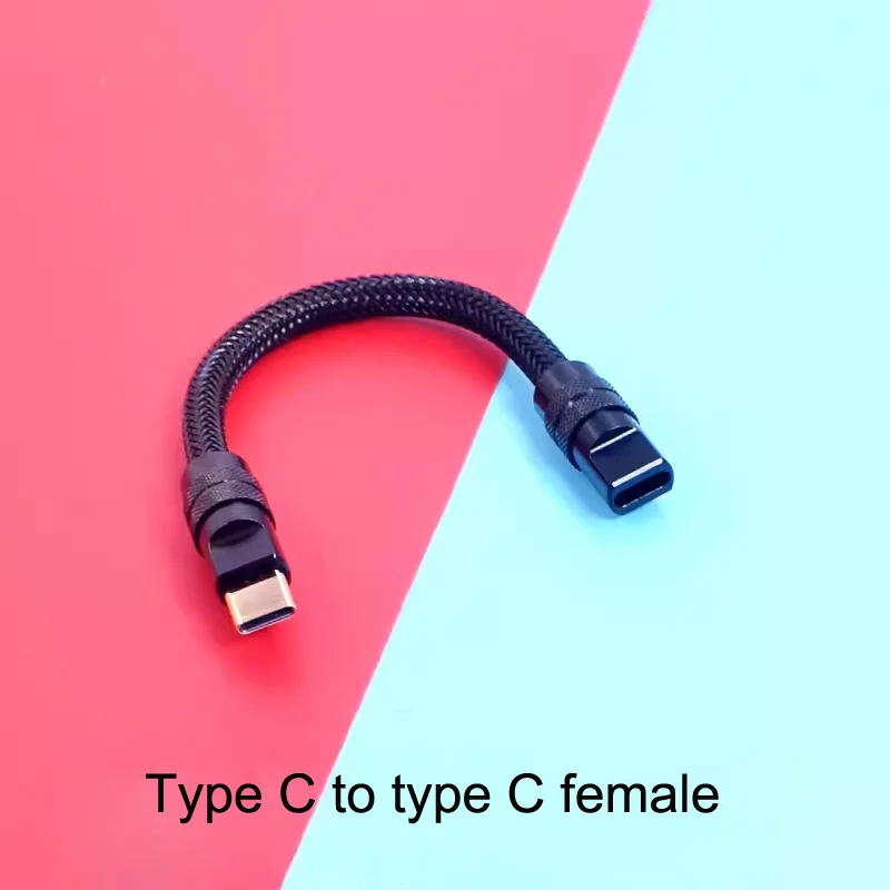 HIFI 6N OCC USB A Type C Male To Female Extension OTG Cable For Phone Player f1 hds-990 DSP CORD