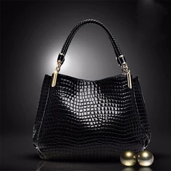 Women Crocodile Pu Leather Messenger Bags Large Capacity Women Bags Handbags Ladies Casual Totes Satchel Women Shoulder Bag