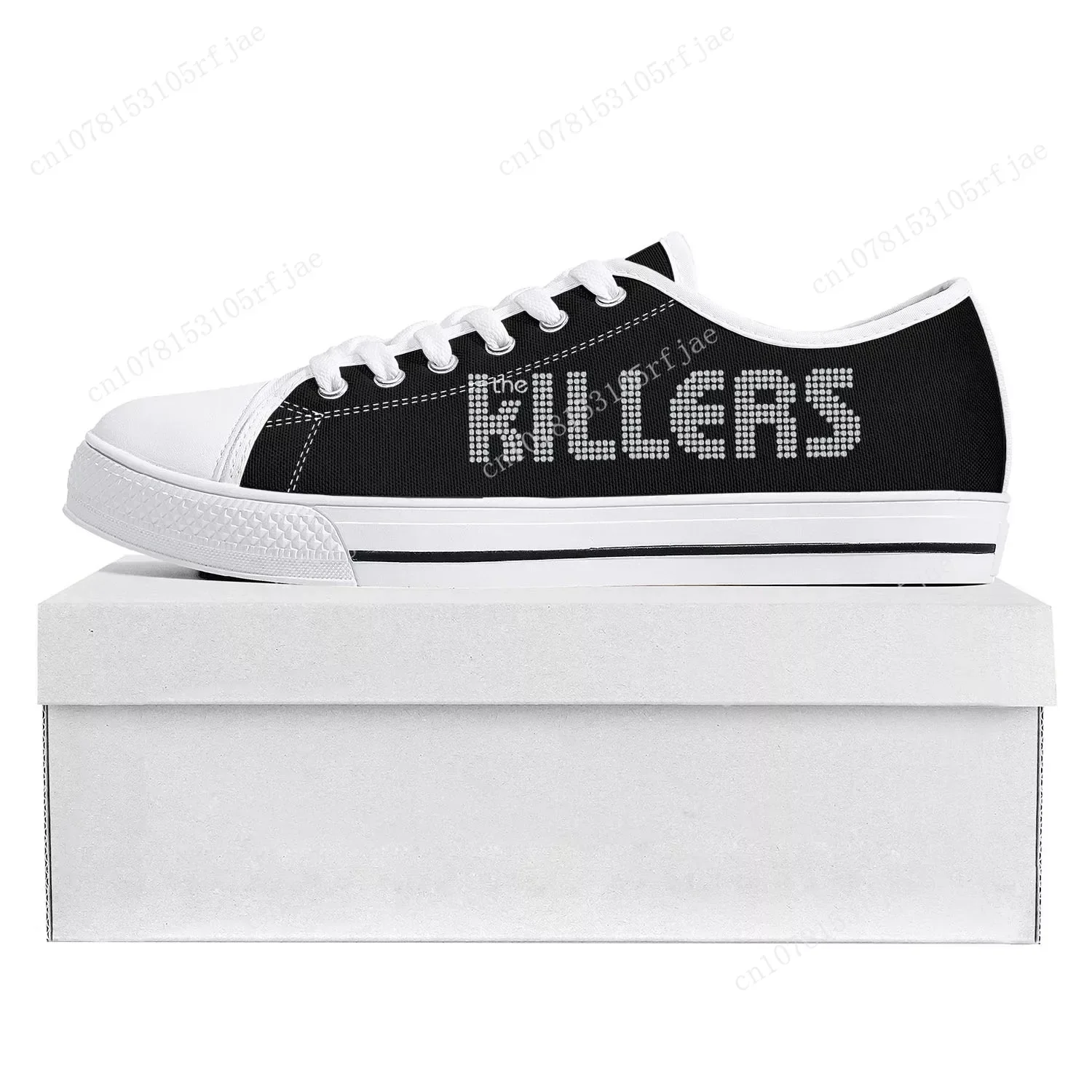 Killers Rock Band Low Top รองเท้าผ้าใบคุณภาพสูงบุรุษสตรีวัยรุ่นผ้าใบรองเท้าผ้าใบ Prode รองเท้าคู่สบายๆรองเท้าที่กําหนดเอง