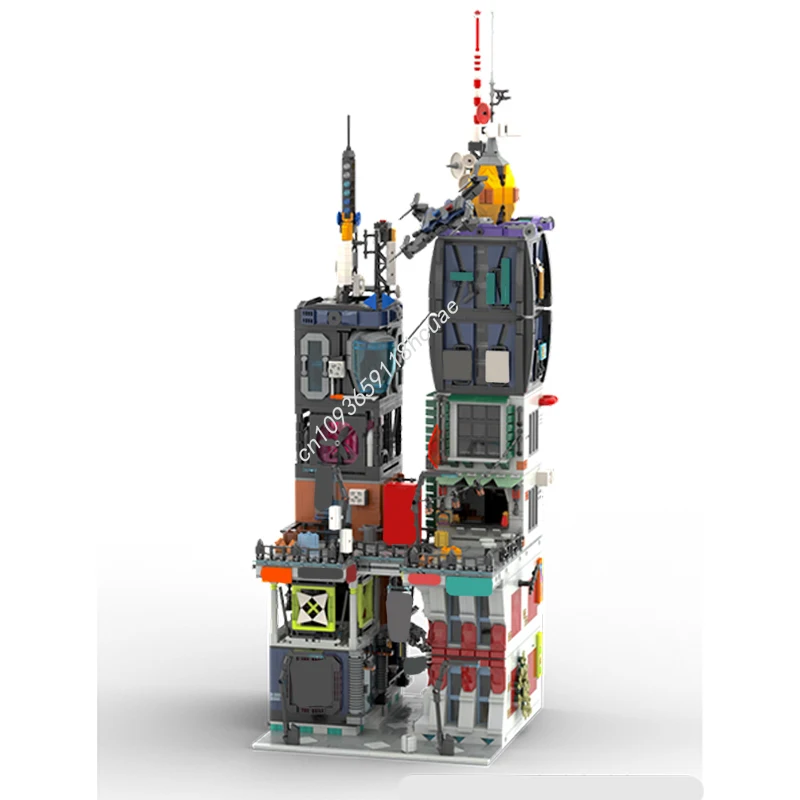 5179 pçs moc brickpunk cidade modelo blocos de construção arquitetura diy criativo crianças brinquedos artesanais modulares aniversário presentes natal