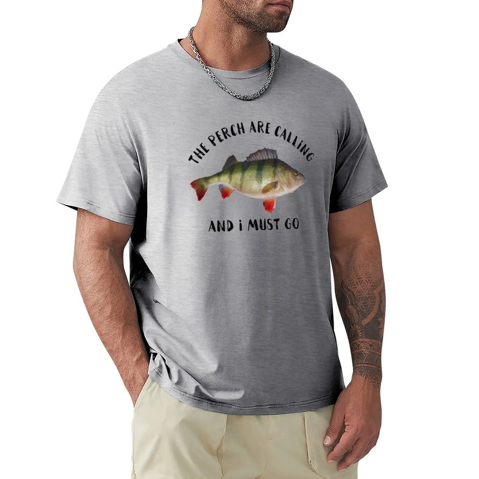 Perch Fishing Fisherman Outdoors Quote T-Shirt sports fans blanks boys whites t shirts men