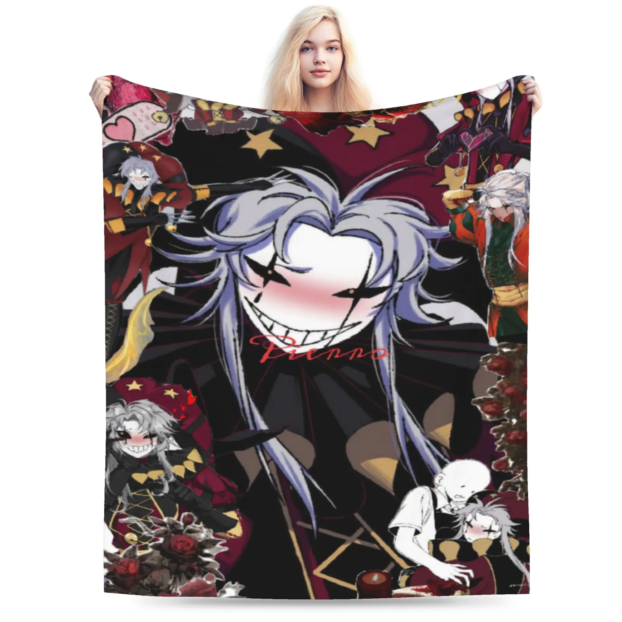 Comfort Pierrots The Freak Circus Blanket Stuff Bedding Decorative  Throw Blanket Warm Fleece for Outdoor