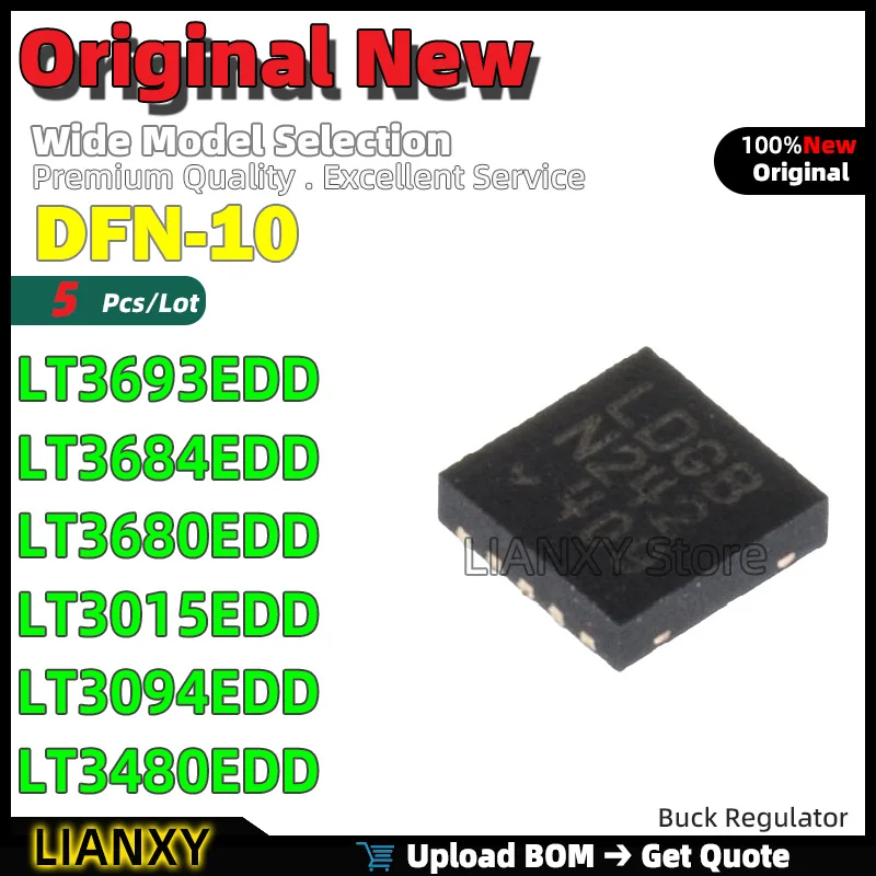 5Pcs DFN-10 LT3693E…