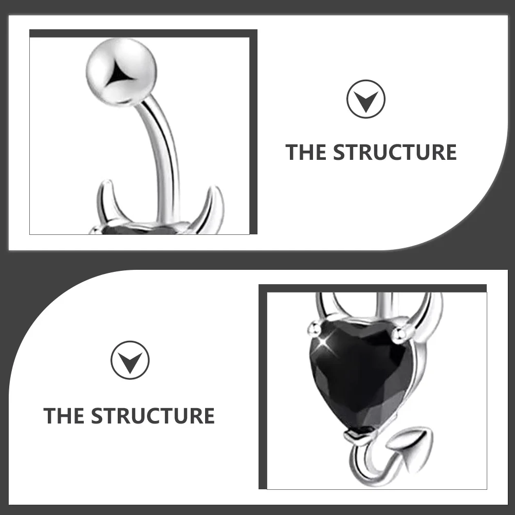 

3Pcs Belly Button Piercing Rings Zircon Navel Jewelry for Women Beach Party Daily Wear Belly Rings Navel Jewelry