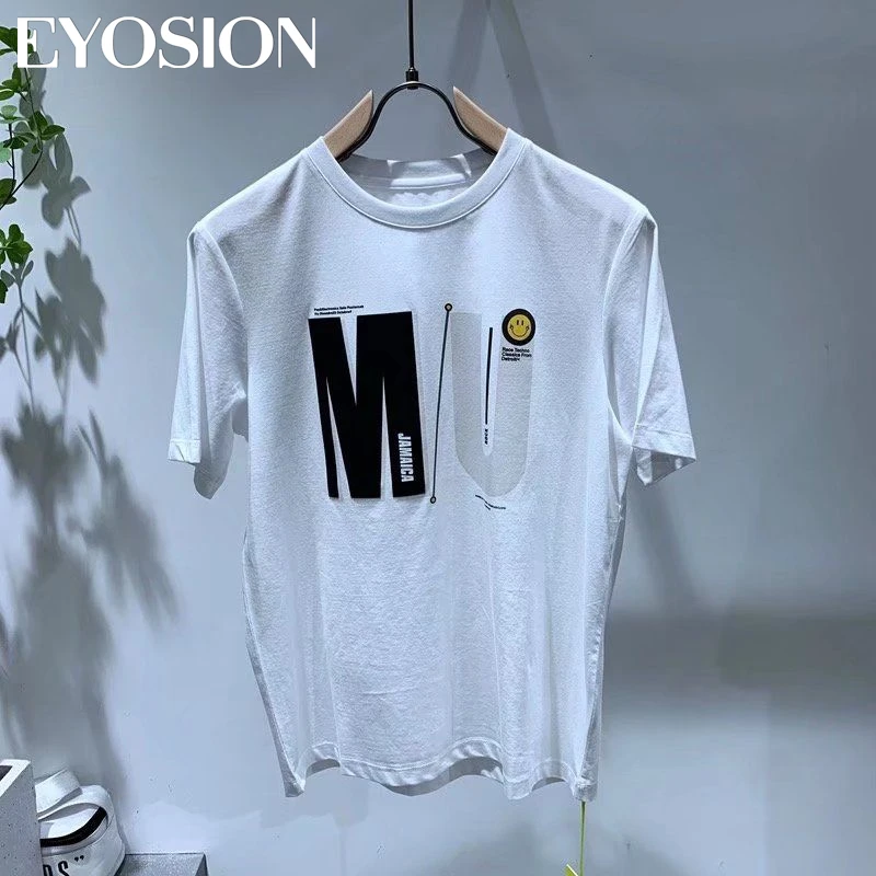 Summer New Men\'s T-shirt Letter Printing Cotton Round Neck  Loose Fashion Male Short Sleeve Tee Plus Size 5XL Tees Tops Clothes