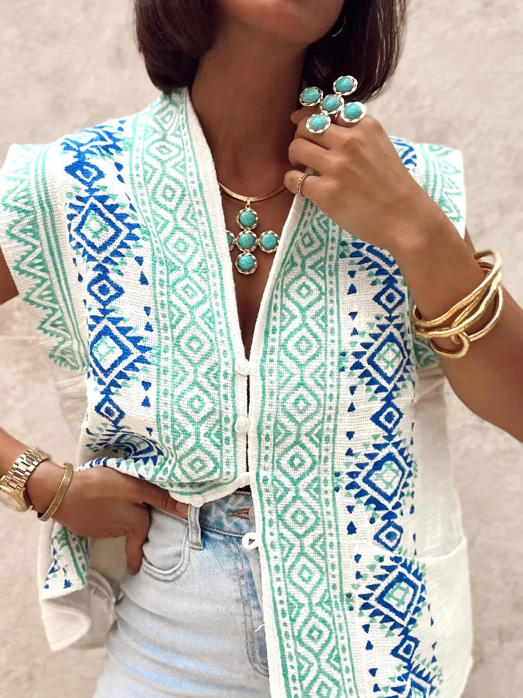 Рисунок 2 - Модный богемный однобортный жилет