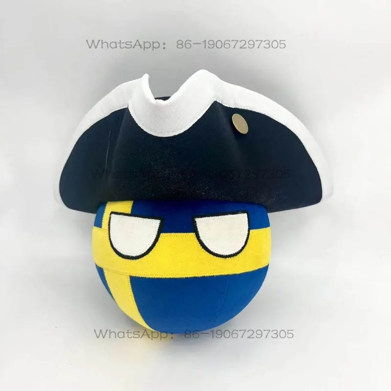

Swedish Ball with Viking Helmet and Hammer Polish Ball Comic Peripheral Plush Doll