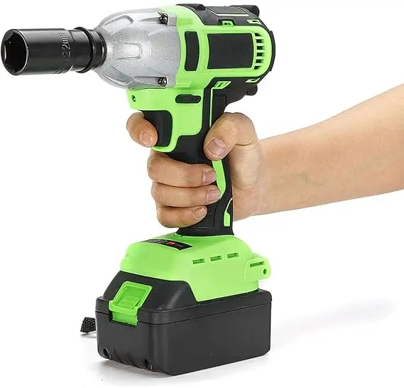 

Professional Brushless Cordless Impact Wrench 320N.M Torque Driver Li-Ion Electric Wrench Power Tools Home Repair Tool