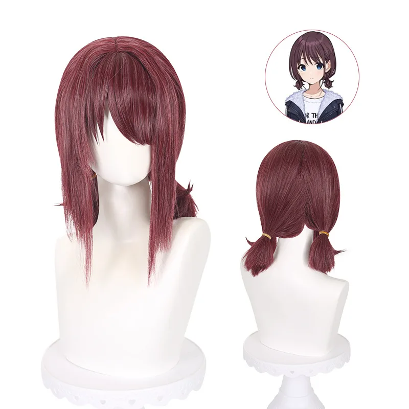 วิกผมคอสเพลย์ทีมสาวร้องไห้ จิงฉิน เรินไฉ พร้อมหนังศีรษะจำลองด้านบน