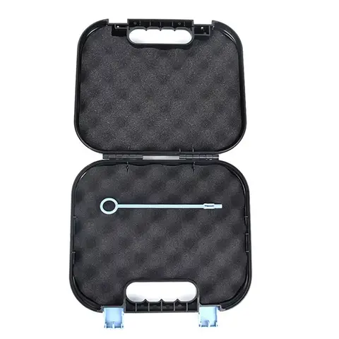 ​ Tactical Pistol Safe Box, Hard Shell Lockable Gun Case with Padded Foam for Glock & Handguns