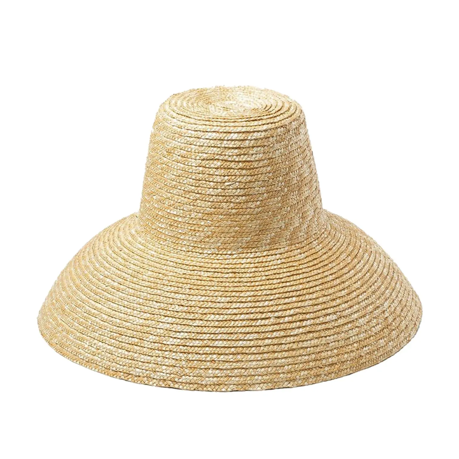 

Popular Lamp Shape Sun Hat For Women Big Wide Brim Beach Hat High Top Straw Hat Uv Protection Hat