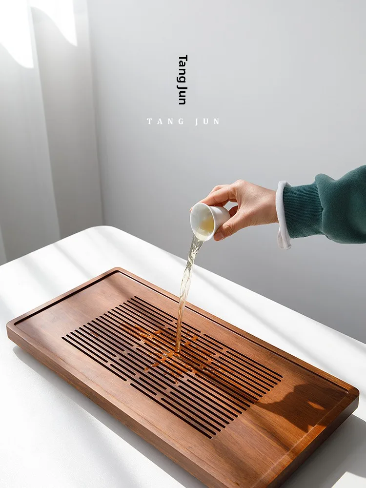 

Japanese Sle Bamboo Tea Sea Tea Set Kung Fu Tea Tray Water Drainage Tea Table New 2025 Home Use Draining Tray Water Storage