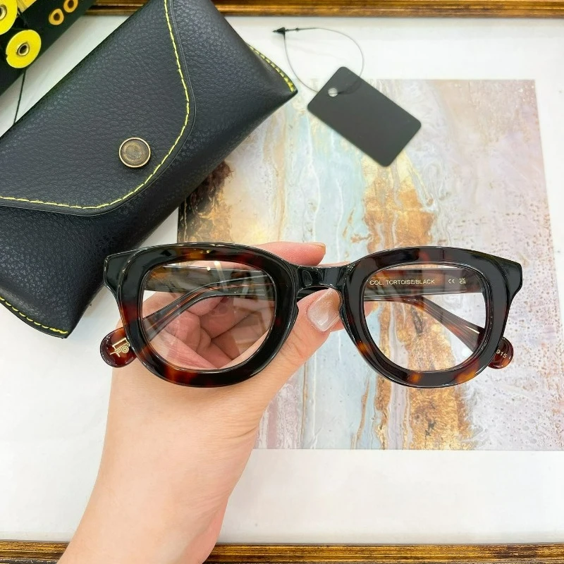 

High Quality Acetate Glasses Frames TELENA For Men Women Designer Brand Lemtosh Tortoise Frame Vintage Eyeglasses