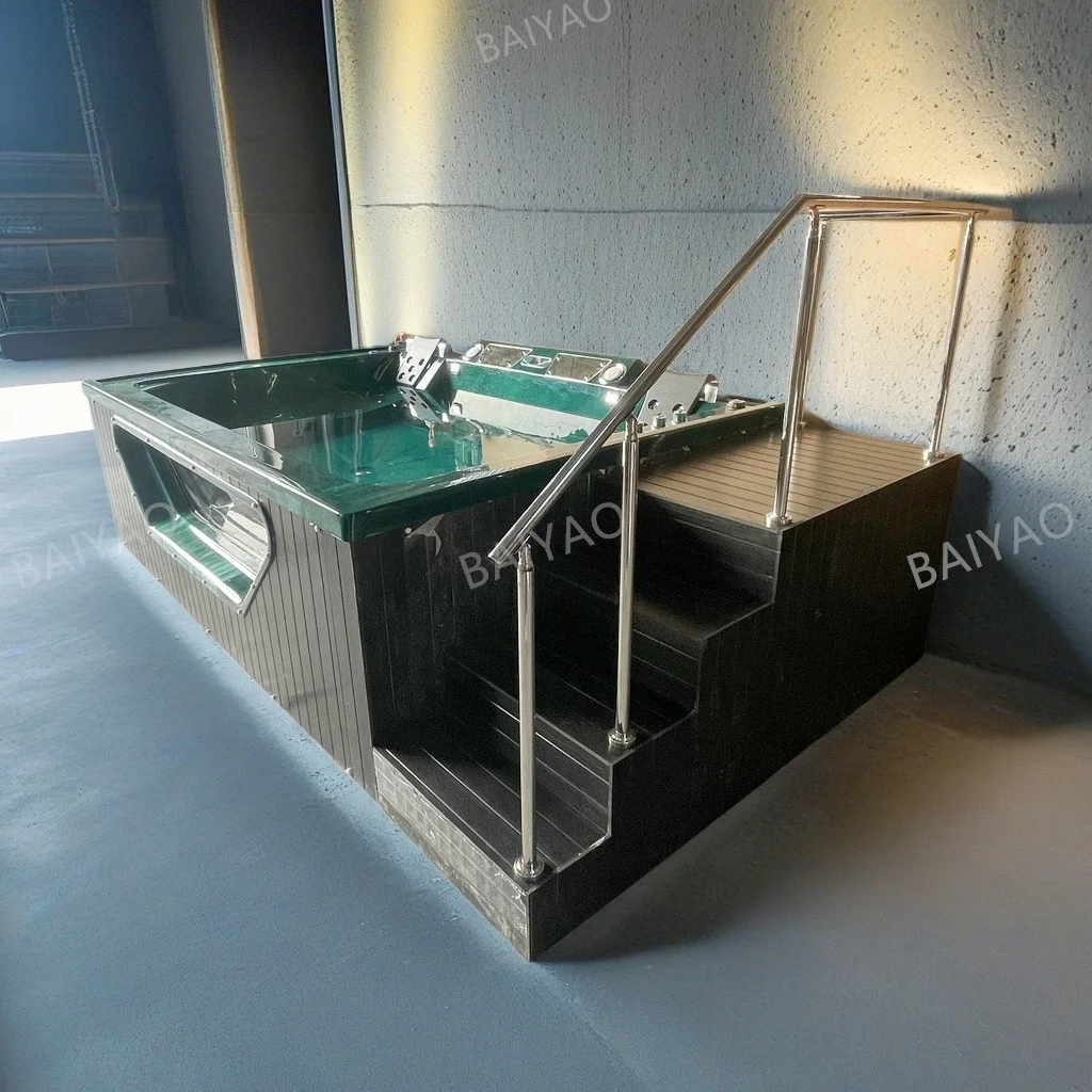 

Outdoor Hot Tub Spa With Massage Jets 5 Person Freestanding Jakuzi Acrylic Whirlpool Yacuzzi OEM Factory Customized Design