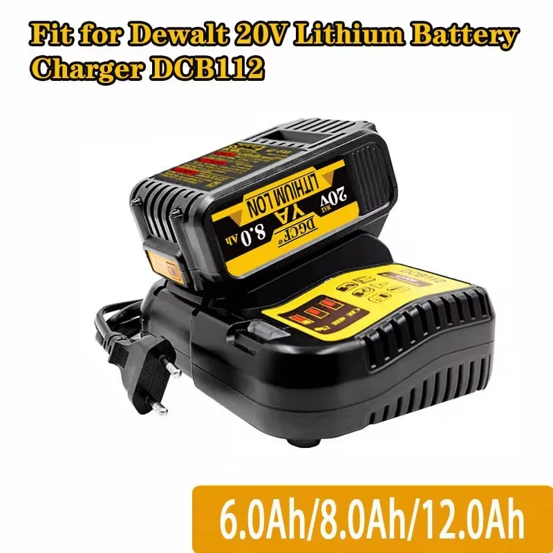 

New 100% Original 10000mAh 20V for Dewalt Power Tool Battery 20V 12.0Ah 8.0Ah 6.0Ah Battery DCB205 DCB204-2