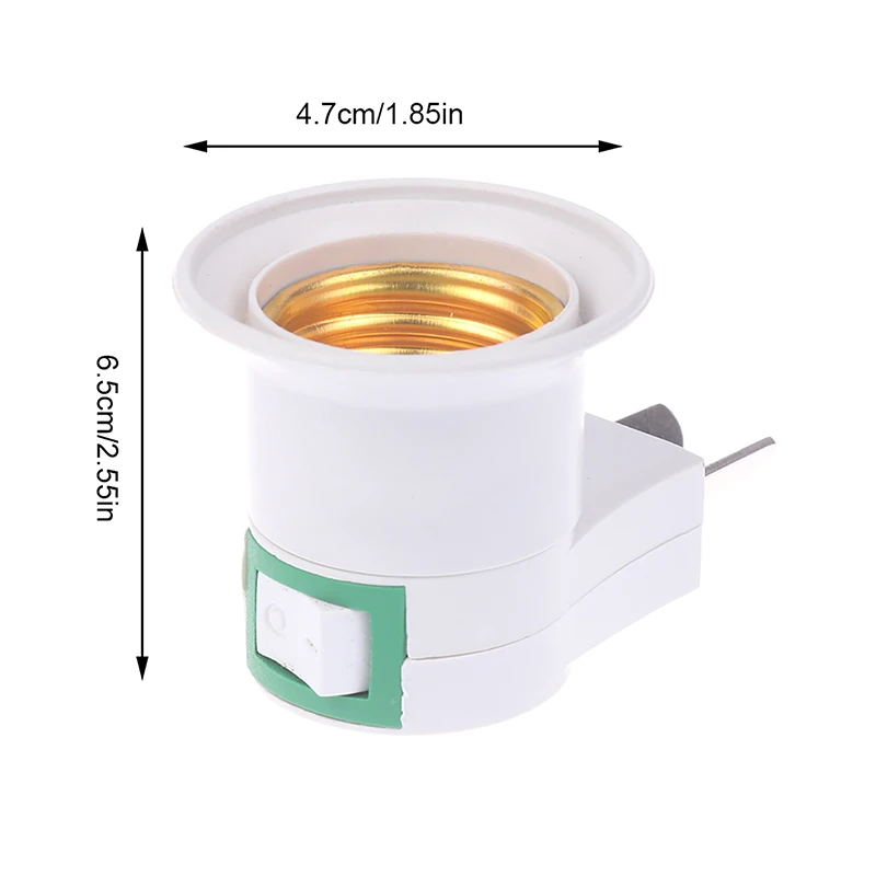 1PC EU US AU Plug E27 LED Lamp Base Power Holder Converter For Led Light Bulb Adapter Socket AC Power 110V 220V EU Plug Switch