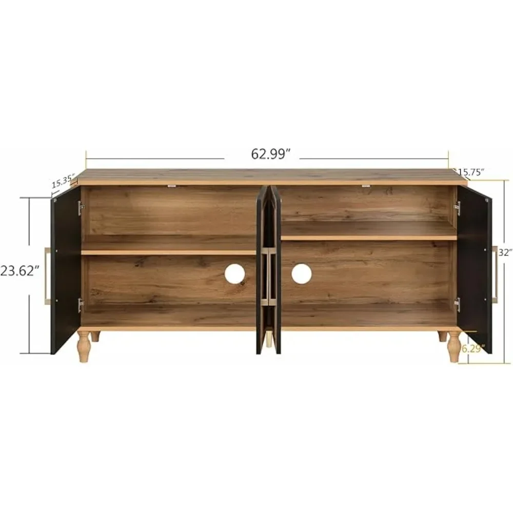 Sideboard Buffet Credenzas for Living Room, 63