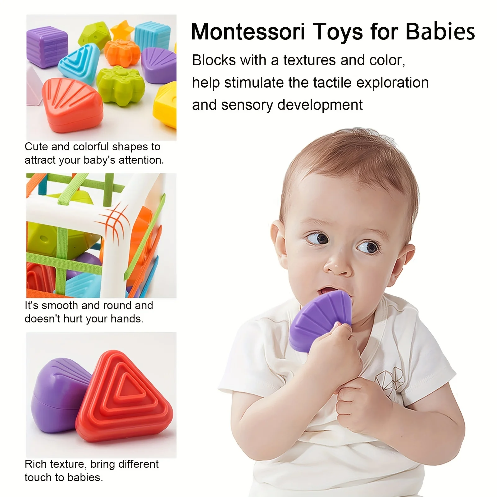 Montessori babyspeelgoed voor meisjescadeaus, vormsorteerder babyspeelgoed, educatief vroeg leren vormsorteerder, kerstcadeaus voor baby's