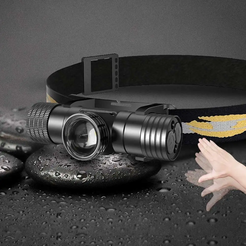 

Светодиодный волновой ручной индукционный налобный фонарь с датчиком, USB C 18650, магнитный хвостовой налобный фонарь, лампа для кемпинга, охоты, масштабируемая вспышка