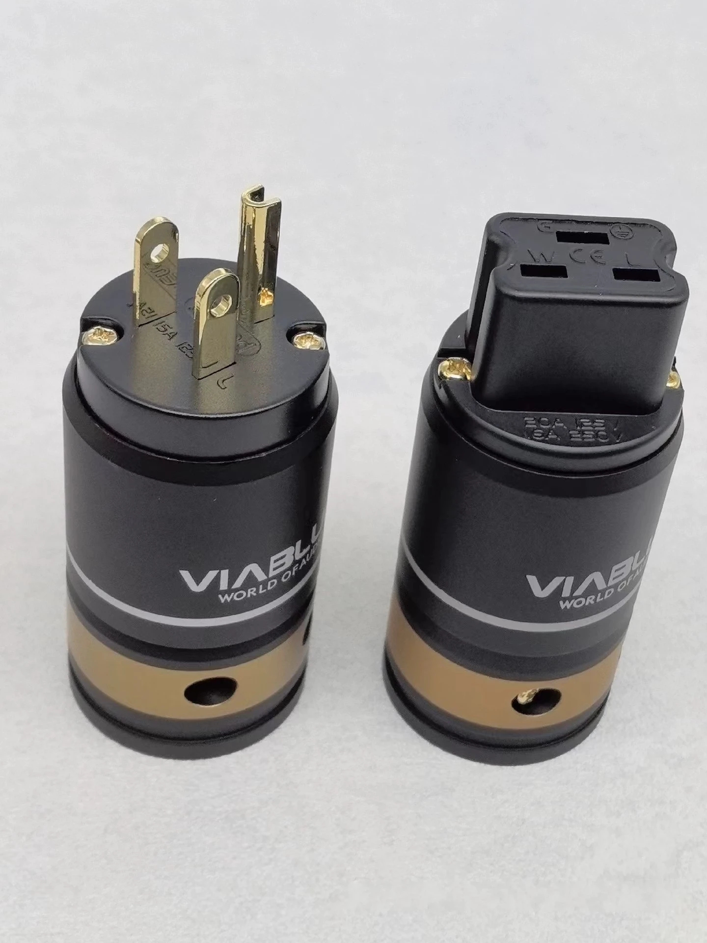 Cobre puro banhado a ouro Plug Power EUA, Fever Amplificador de Áudio, 20A Cauda Plug, Fever Cord, Alemão Viadue T6s, T6s