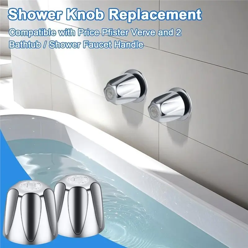 【CUSTOMER FAVORITE】2-Piece Shower Knob Replacement Shower Knob Replacement Part Compatible With Price Pfister Verve & Bathtub Sh