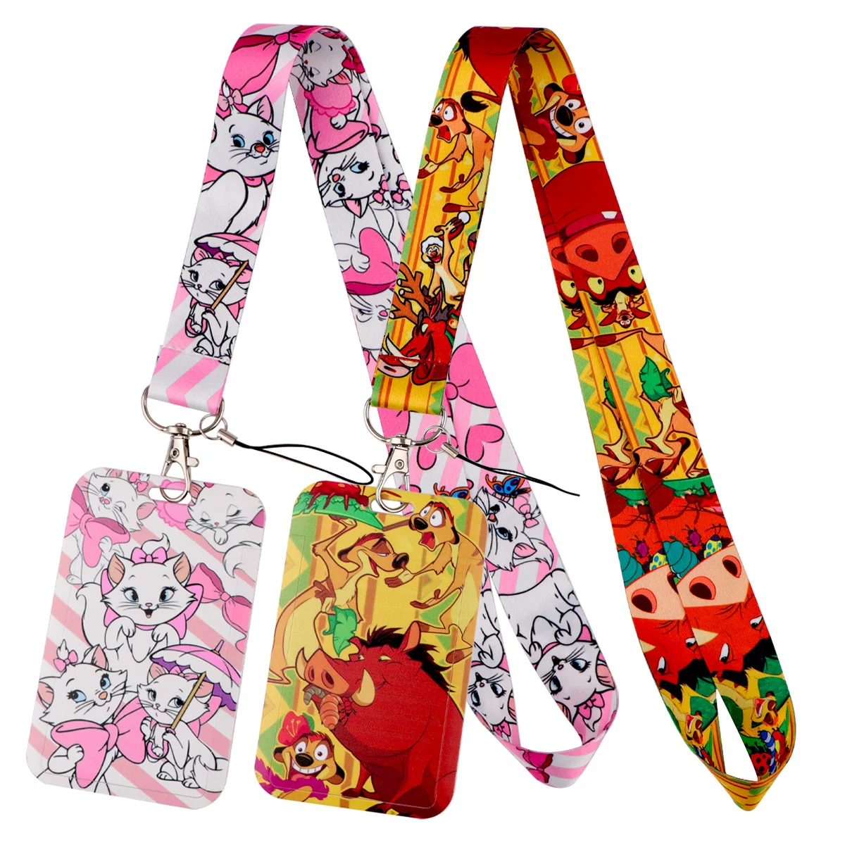 Cartoon Animals Credential Holder Cute Lanyards for Keys Neck Strap ID Card Gym Phone Straps Key rings Accessories Gifts