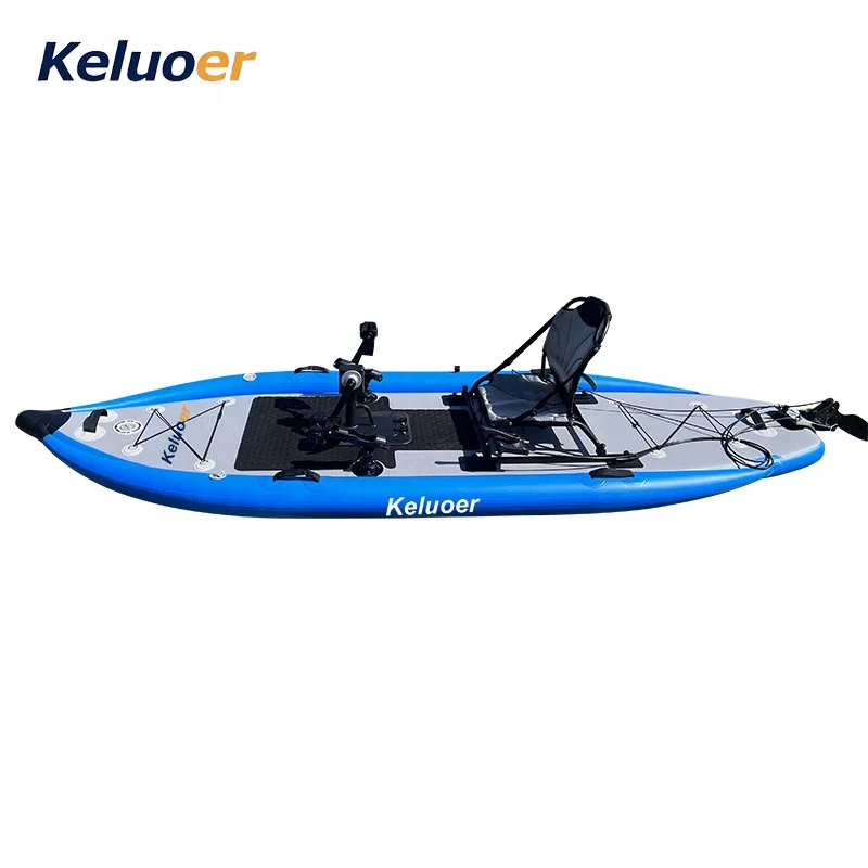 2024 Design Seat Fishing Kayak Inflatable 1 Person fishing pedales canoe kayak